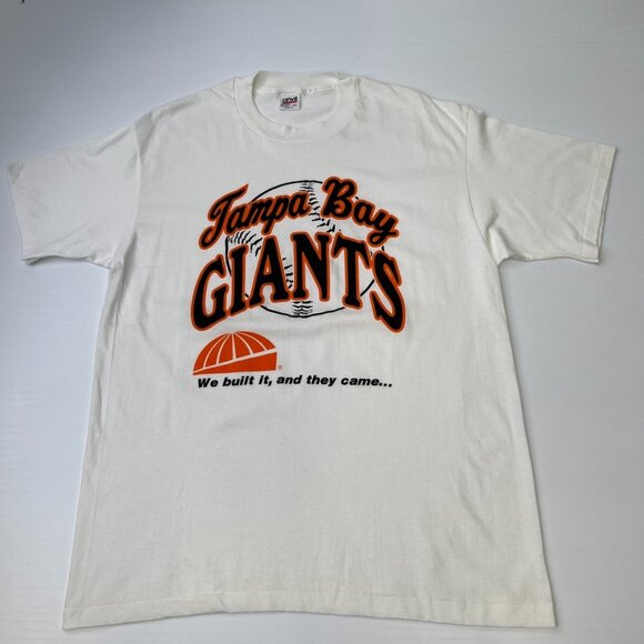 Vintage Shirt Men Extra Large Tampa Bay Giants Single Stitch Anvil Y2K Retro USA - Picture 1 of 10